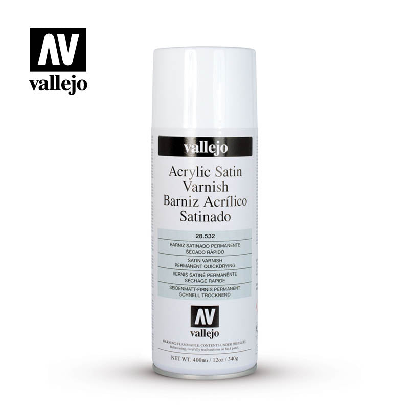Vallejo: Aerosol 28532 Acrylic Satin Varnish Model Paints Vallejo