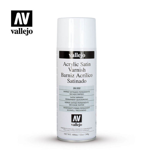 Vallejo: Aerosol 28532 Acrylic Satin Varnish Model Paints Vallejo