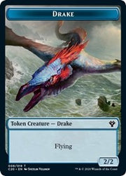 Drake // Goblin Warrior Double-Sided Token [Tokens] Commander 2020 Tokens MTG Single Magic: The Gathering