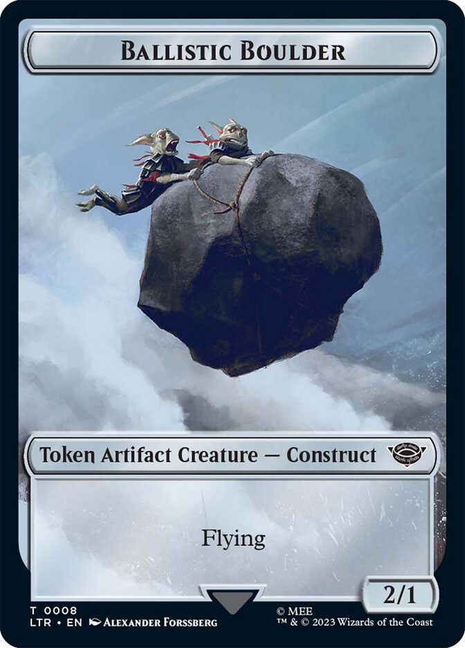 Ballistic Boulder Token [The Lord of the Rings: Tales of Middle-Earth Tokens] MTG Single Magic: The Gathering   