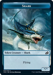 Pegasus // Shark Double-Sided Token [Challenger Decks 2021 Tokens] MTG Single Magic: The Gathering   