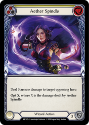 Aether Spindle (Yellow) [ARC127-R] 1st Edition Rainbow Foil Flesh And Blood Single Flesh And Blood   