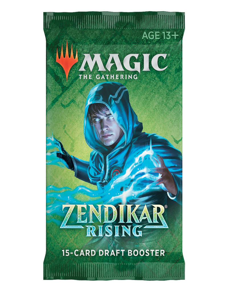 MTG Zendikar Rising - Draft Booster Pack MTG Sealed Magic: The Gathering   