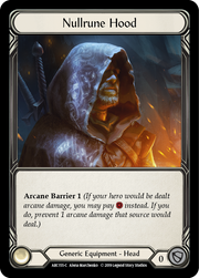 Nullrune Hood [ARC155-C] 1st Edition Normal Flesh And Blood Single Flesh And Blood   
