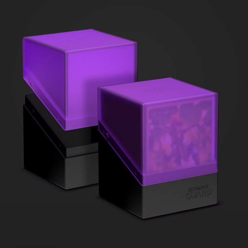 Ultimate Guard - Deck Case 100+ Americas' Exclusive Black/Purple Deck Boxes & Storage Ultimate Guard