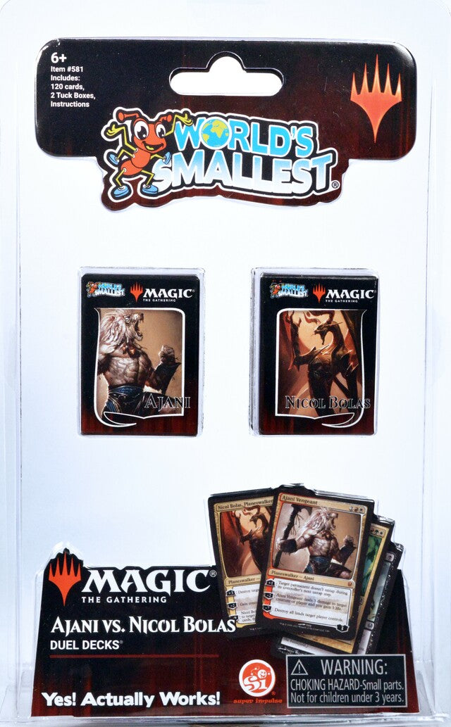 Magic: The Gathering - Ajani vs. Nicol Bolas Duel Decks / Worlds Smallest CARDS Collectible Trading Cards World's Smallest   