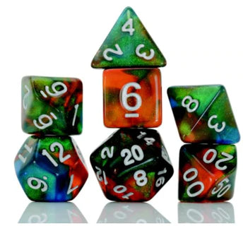 Sirius Dice: 7-Die Dice Set - Persimmon Dice & Gaming Accessories Sirius Dice