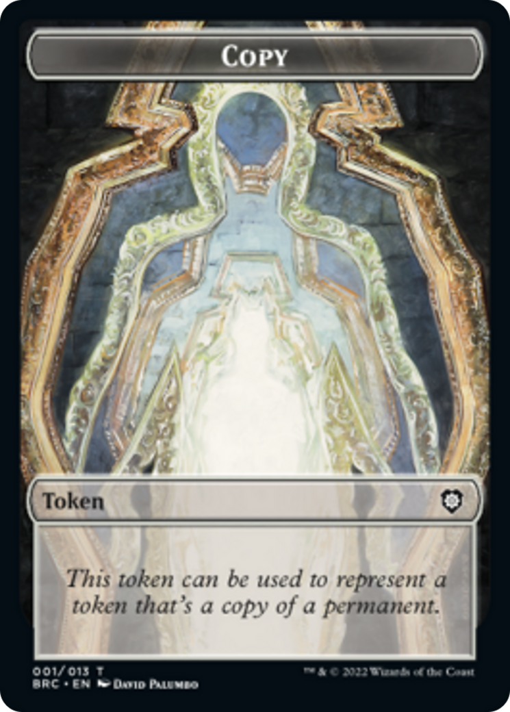Copy // Powerstone Double-Sided Token [Tokens] The Brothers' War Commander Tokens MTG Single Magic: The Gathering