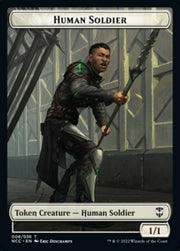 Eldrazi // Human Soldier Double-Sided Token [Streets of New Capenna Commander Tokens] MTG Single Magic: The Gathering   