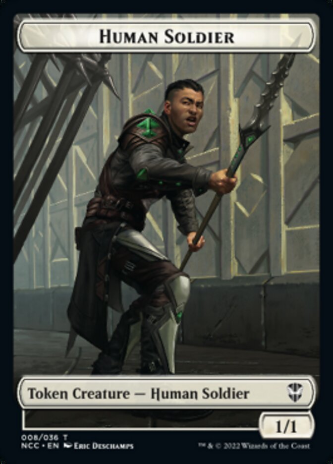 Eldrazi // Human Soldier Double-Sided Token [Streets of New Capenna Commander Tokens] MTG Single Magic: The Gathering   