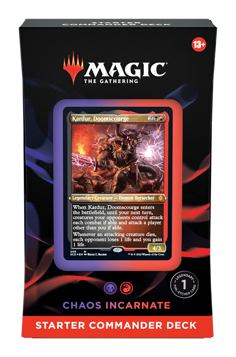 MTG Starter Commander Deck: Chaos Incarnate MTG Sealed Magic: The Gathering   
