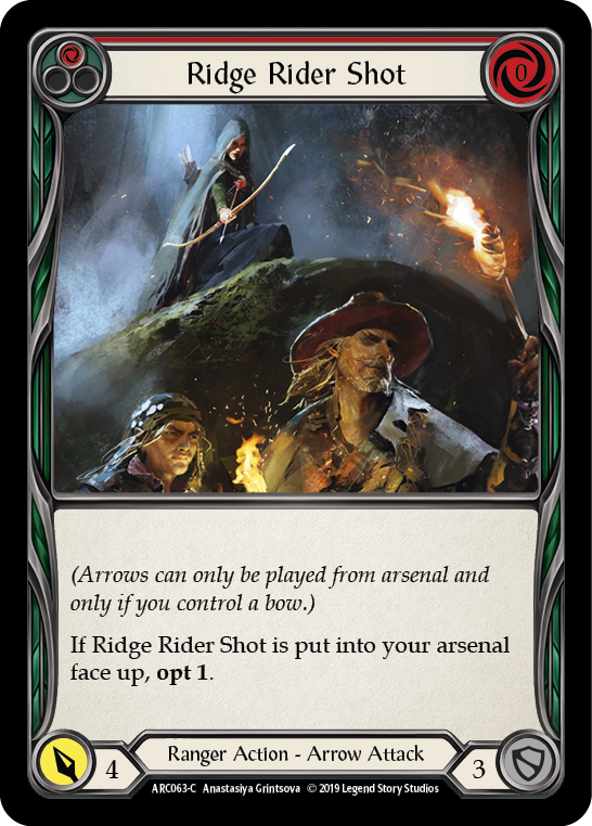 Ridge Rider Shot (Red) [ARC063-C] 1st Edition Rainbow Foil Flesh And Blood Single Flesh And Blood   