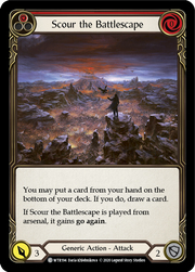Scour the Battlescape (Red) [WTR194] Unlimited Edition Rainbow Foil Flesh And Blood Single Flesh And Blood   