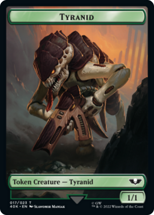 Tyranid (17) // Tyranid (18) Double-Sided Token [Tokens] Warhammer 40,000 Tokens MTG Single Magic: The Gathering