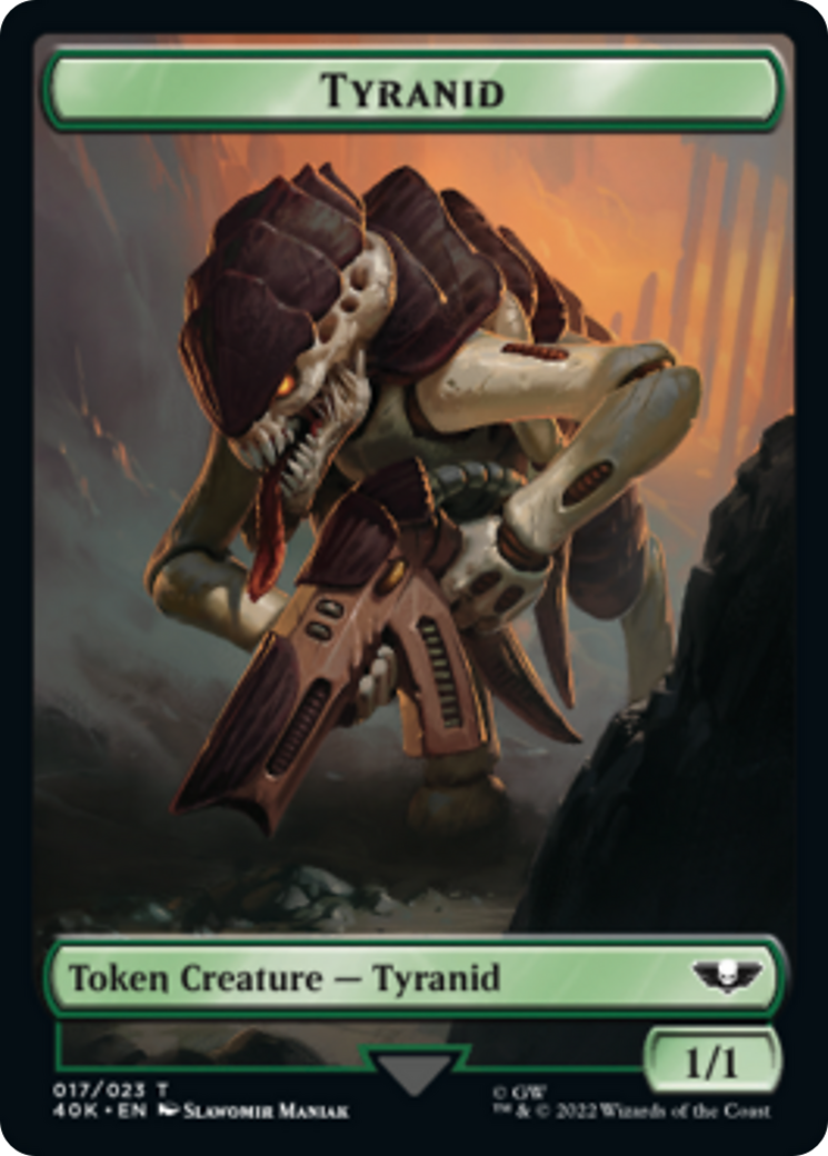 Tyranid (17) // Tyranid Gargoyle Double-Sided Token [Tokens] Warhammer 40,000 Tokens MTG Single Magic: The Gathering