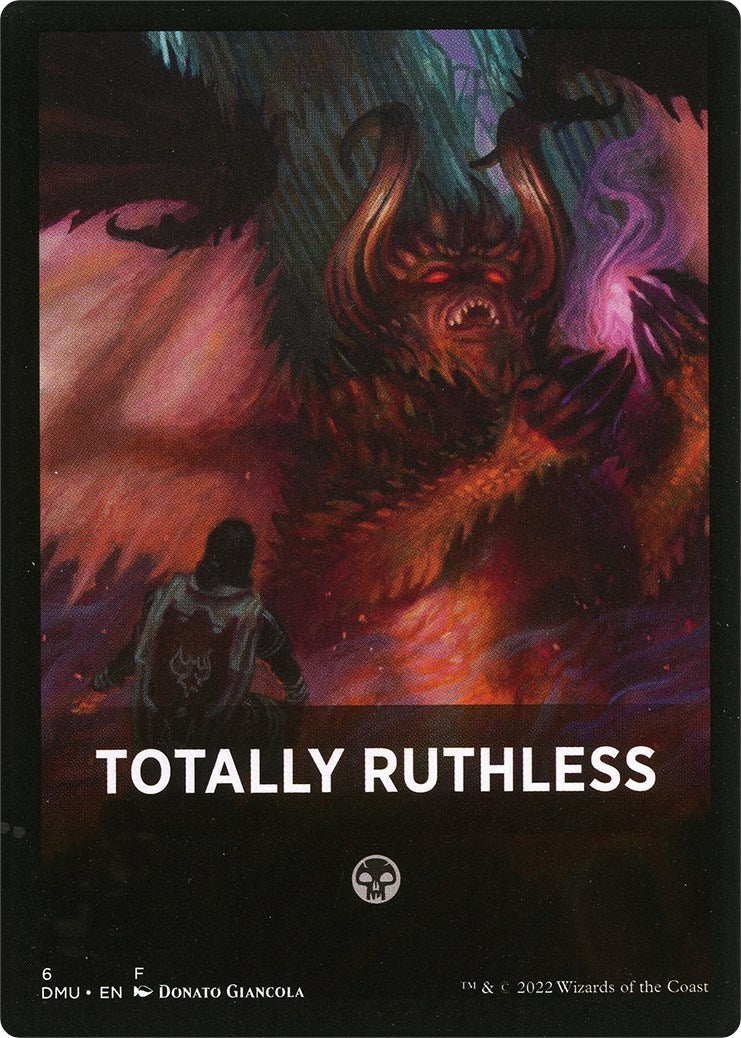 Totally Ruthless Theme Card [Tokens] Dominaria United Tokens MTG Single Magic: The Gathering