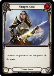 Sharpen Steel (Yellow) [WTR142] Unlimited Edition Normal Flesh And Blood Single Flesh And Blood   