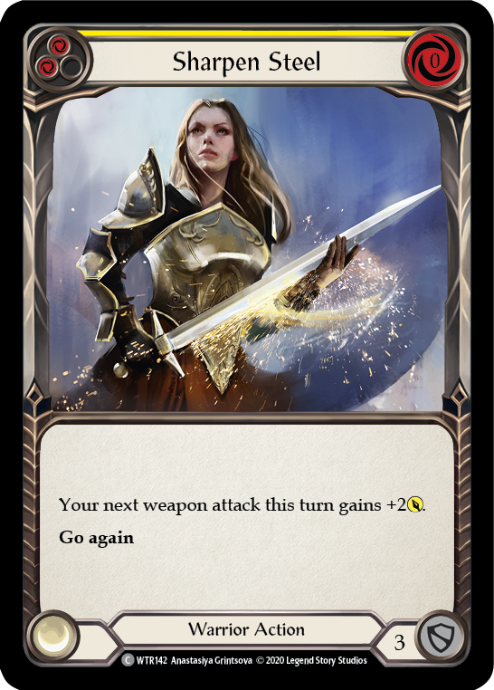 Sharpen Steel (Yellow) [WTR142] Unlimited Edition Normal Flesh And Blood Single Flesh And Blood   