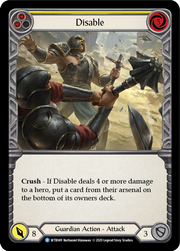 Disable (Yellow) [WTR049] Unlimited Edition Normal Flesh And Blood Single Flesh And Blood   