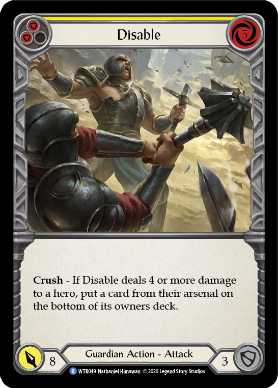 Disable (Yellow) [WTR049] Unlimited Edition Normal Flesh And Blood Single Flesh And Blood   