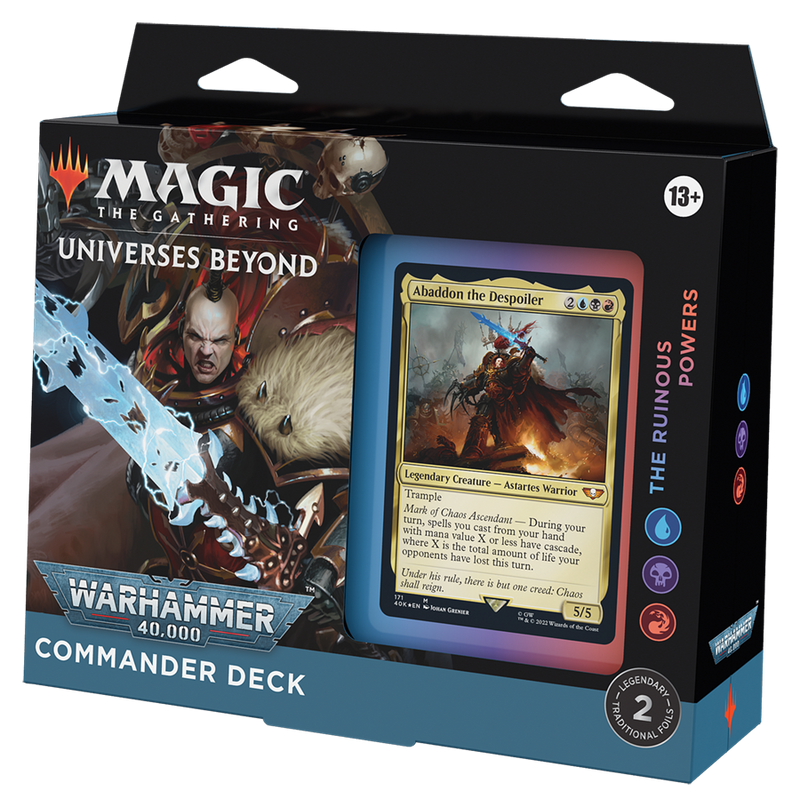 MTG Warhammer 40,000 Commander Deck - The Ruinous Powers MTG Sealed Magic: The Gathering   