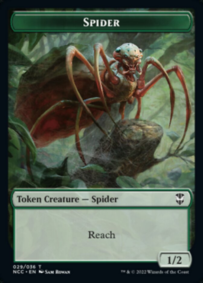 Treefolk // Spider Double-Sided Token [Streets of New Capenna Commander Tokens] MTG Single Magic: The Gathering   