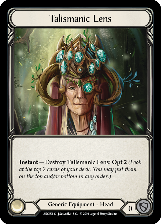 Talismanic Lens [ARC151-C] 1st Edition Normal Flesh And Blood Single Flesh And Blood   