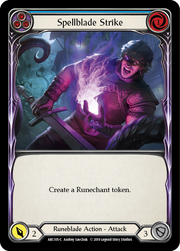 Spellblade Strike (Blue) [ARC105-C] 1st Edition Rainbow Foil Flesh And Blood Single Flesh And Blood   