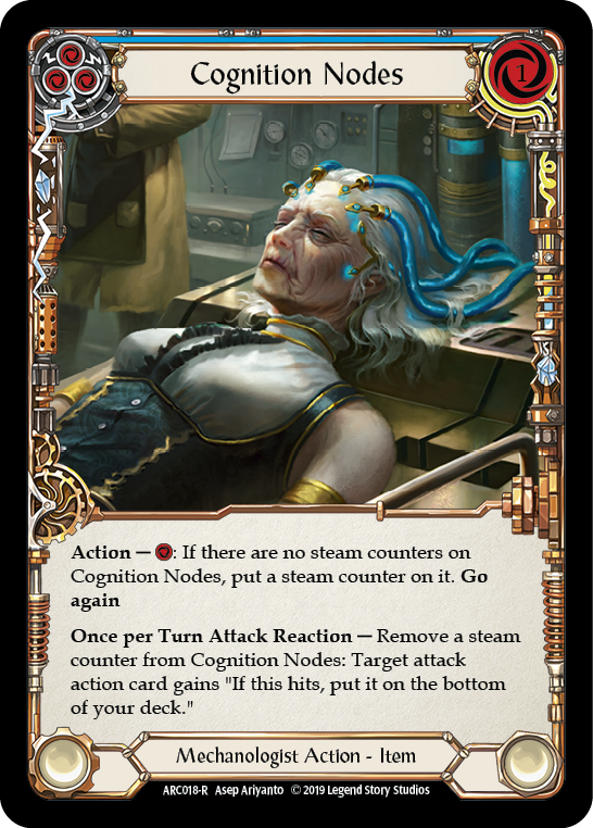 Cognition Nodes [ARC018-R] 1st Edition Rainbow Foil Flesh And Blood Single Flesh And Blood   