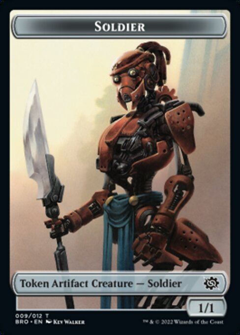 Powerstone // Soldier (009) Double-Sided Token [Tokens] The Brothers' War Tokens MTG Single Magic: The Gathering