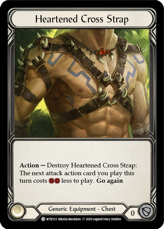 Heartened Cross Strap [WTR152] Unlimited Edition Rainbow Foil Flesh And Blood Single Flesh And Blood   