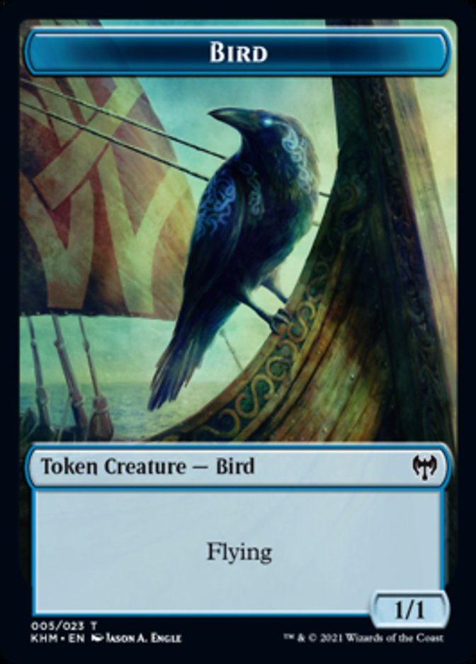 Bird Token [Tokens] Kaldheim Tokens MTG Single Magic: The Gathering