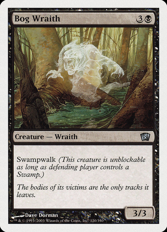 Bog Wraith [Eighth Edition] MTG Single Magic: The Gathering   