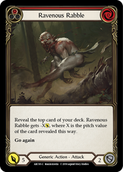 Ravenous Rabble (Red) [ARC191-C] 1st Edition Rainbow Foil Flesh And Blood Single Flesh And Blood   