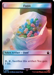Dalek // Food (0057) Double-Sided Token (Surge Foil) [Tokens] Doctor Who Tokens MTG Single Magic: The Gathering