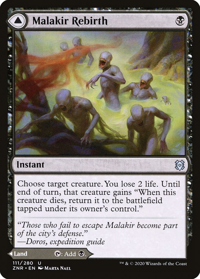 Malakir Rebirth // Malakir Mire [Zendikar Rising] MTG Single Magic: The Gathering   