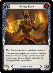 Aether Flare (Red) [ARC132] Unlimited Edition Rainbow Foil Flesh And Blood Single Flesh And Blood   