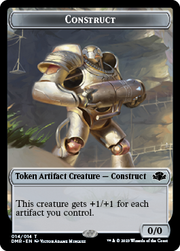 Elephant // Construct Double-Sided Token [Tokens] Dominaria Remastered Tokens MTG Single Magic: The Gathering