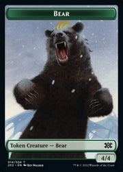 Bear // Vampire Double-Sided Token [Tokens] Double Masters 2022 Tokens MTG Single Magic: The Gathering