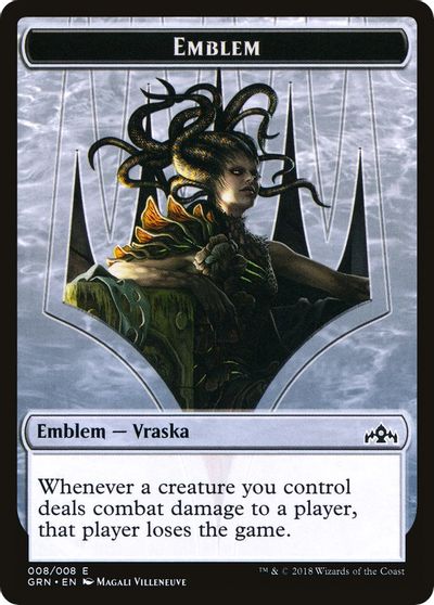 Vraska Emblem // Human Double-Sided Token [Challenger Decks 2020 Tokens] MTG Single Magic: The Gathering   