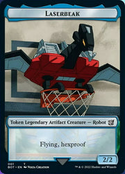 Powerstone // Laserbeak Double-Sided Token [Tokens] The Brothers' War Tokens MTG Single Magic: The Gathering