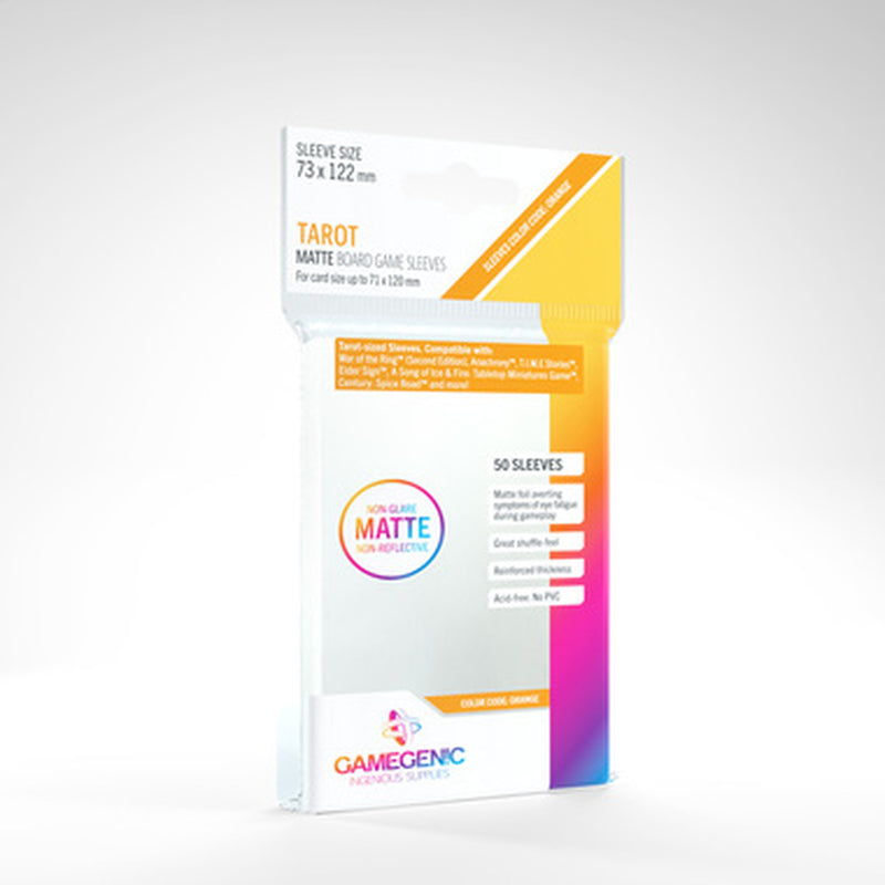 Gamegenic: Board Game Sleeves - Matte Tarot 50Ct (73mm x 122mm) Board Game Sleeves Gamegenic