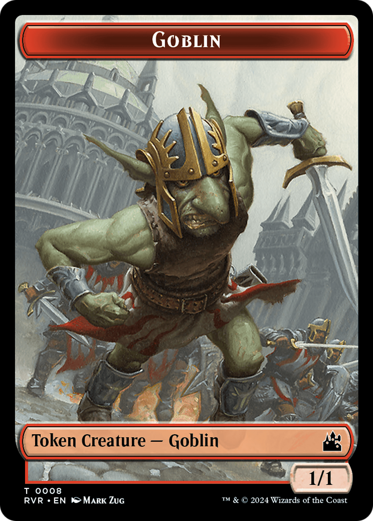 Goblin (0008) // Soldier Double-Sided Token [Tokens] Ravnica Remastered Tokens MTG Single Magic: The Gathering