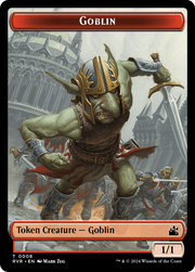 Goblin (0008) // Dragon Double-Sided Token [Tokens] Ravnica Remastered Tokens MTG Single Magic: The Gathering