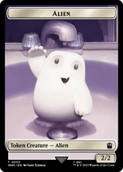 Alien // Mark of the Rani Double-Sided Token [Tokens] Doctor Who Tokens MTG Single Magic: The Gathering