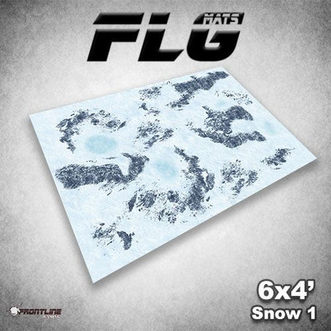 Frontline Gaming: Mats - Snow 1 6'x4' Gaming Mat FLG