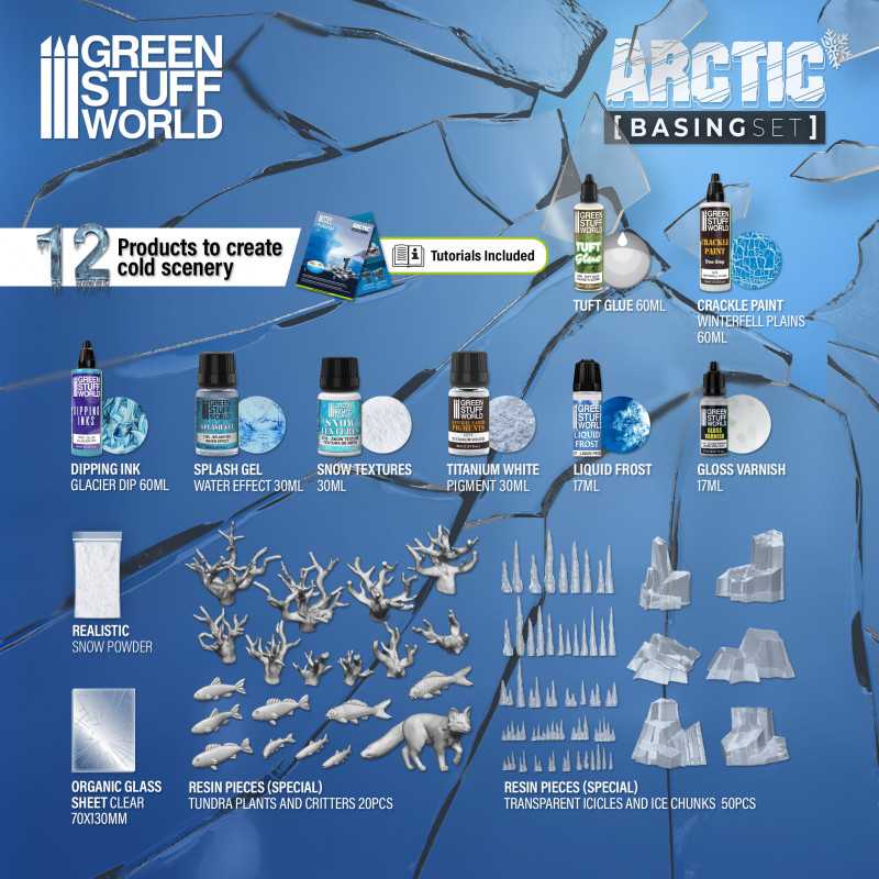 Green Stuff World: Basing Sets - Arctic Model Tools & Glue Green Stuff World
