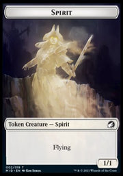 Spirit // Snake Double-Sided Token [Innistrad: Midnight Hunt Commander Tokens] MTG Single Magic: The Gathering   