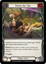 Poison the Tips [CRU124] 1st Edition Rainbow Foil Flesh And Blood Single Flesh And Blood   