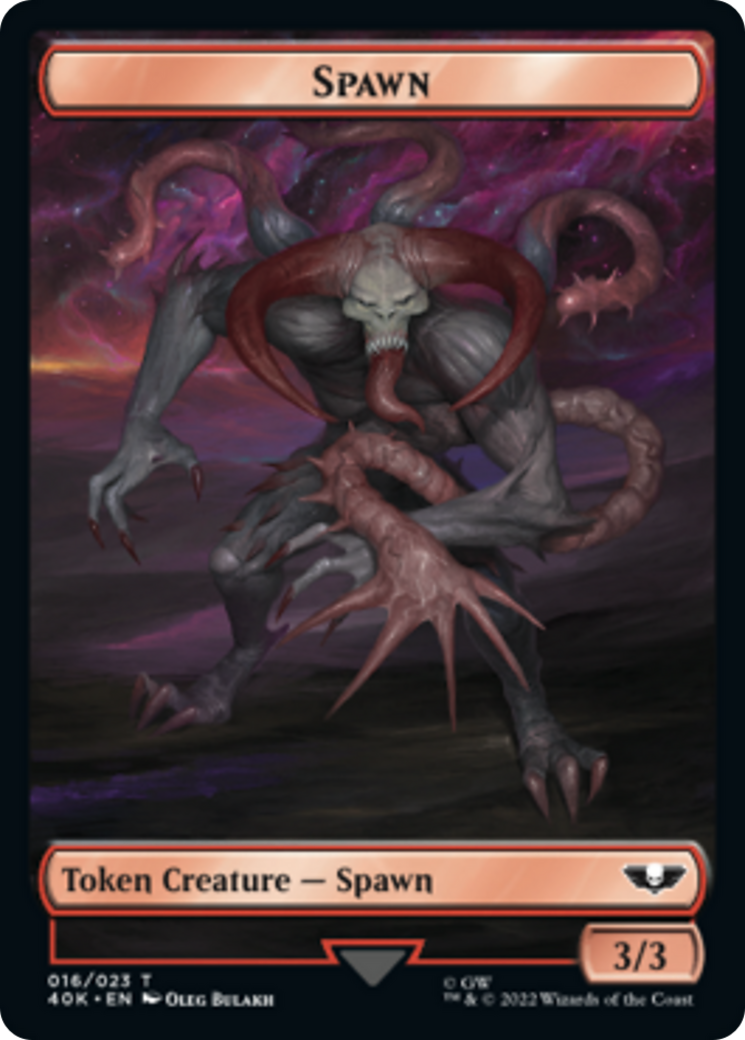 Spawn // Astartes Warrior Double-Sided Token [Tokens] Warhammer 40,000 Tokens MTG Single Magic: The Gathering